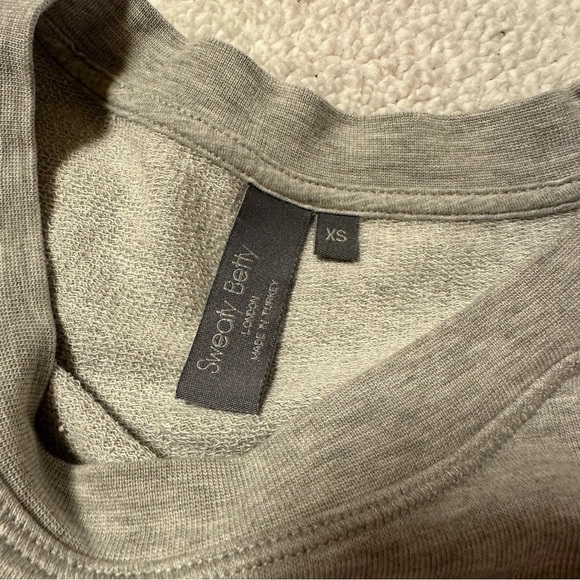 Sweaty Betty After Class Pullover Sweatshirt Light Heathered Gray Oversized - Picture 9 of 12